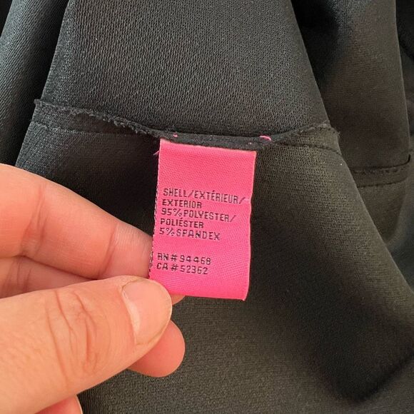 Betsey Johnson black rough seamed business professional sheath dress size 4 - Picture 10 of 12